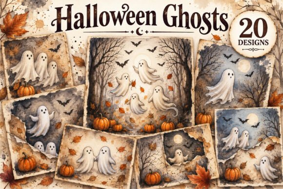 Halloween Ghosts Junk Journal