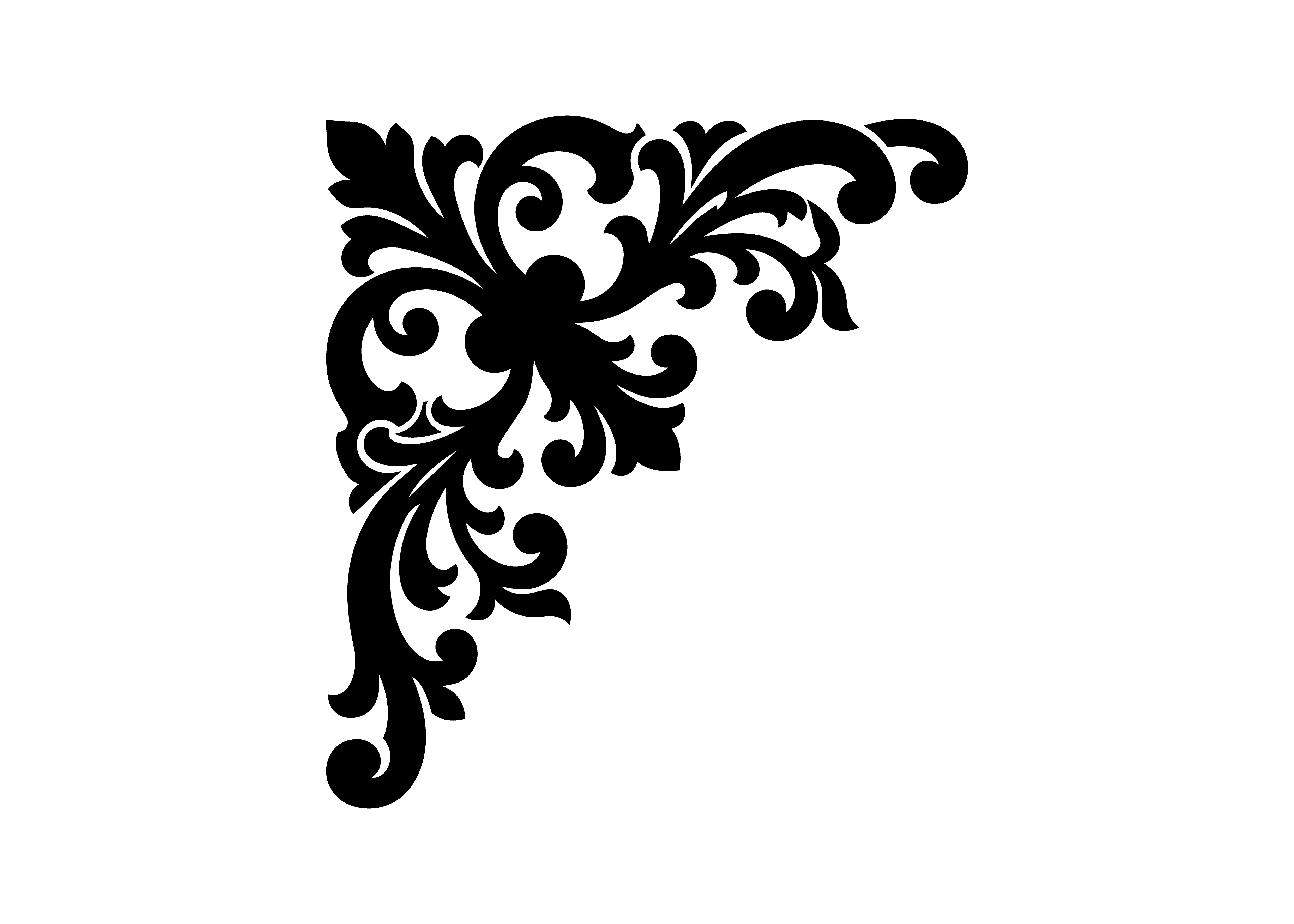 Heritage Luxury Decorative Corner SVG Cut