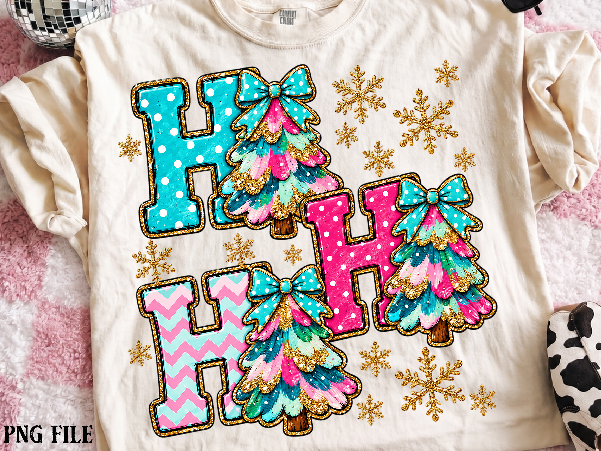 Ho Ho Ho Christmas Tree PNG