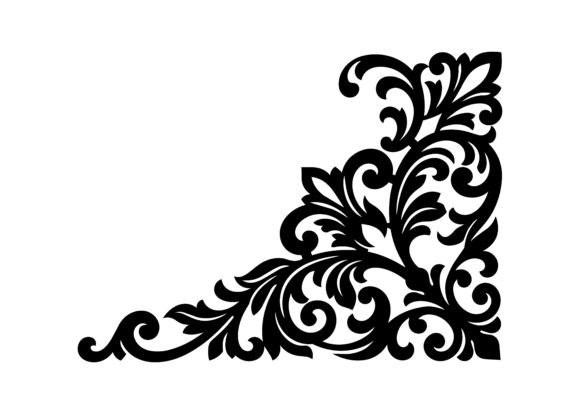 Imperial Luxury Decorative Corner SVG Cut