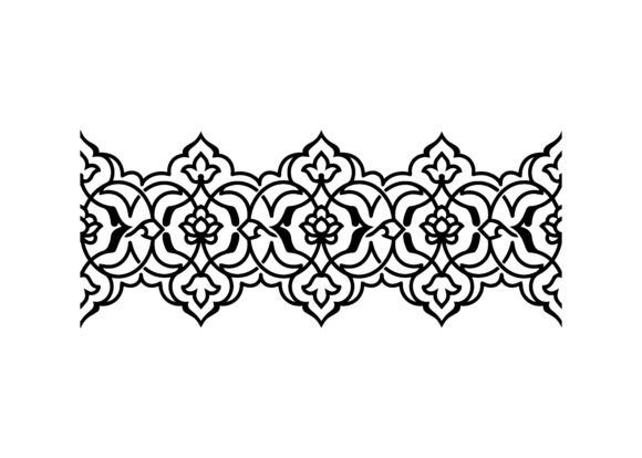 Interlocking Islamic Vector Cut Design