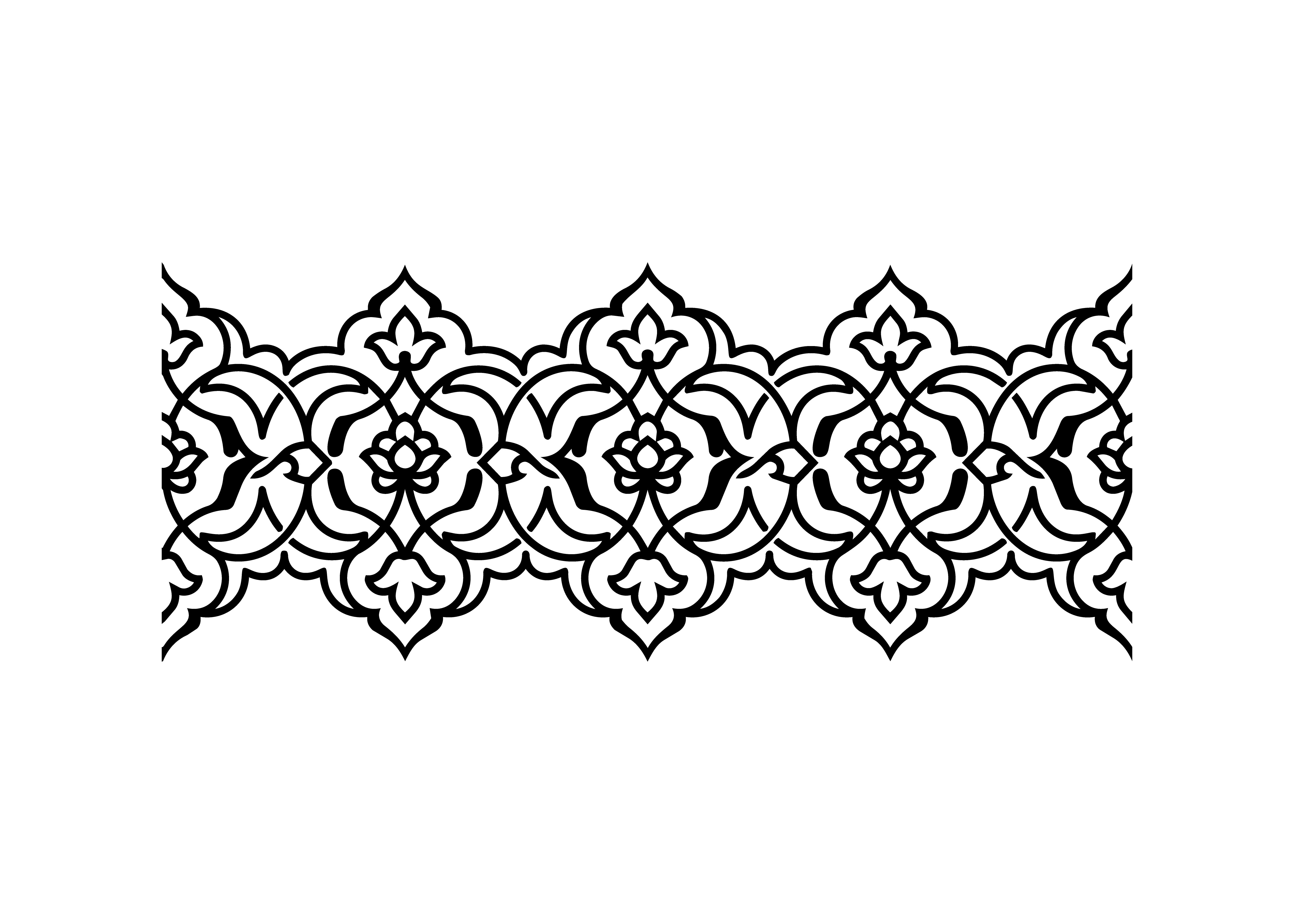 Interlocking Islamic Vector Cut Design