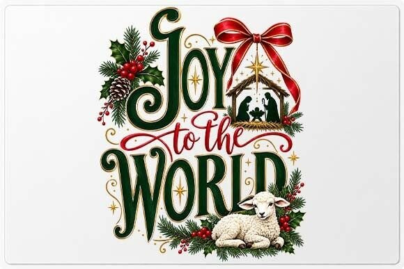 Joy to the World Christmas PNG Nativity