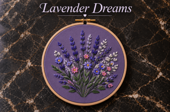 Lavender Dreams Embroidery Pattern