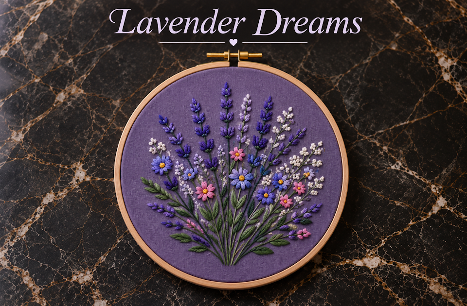 Lavender Dreams Embroidery Pattern