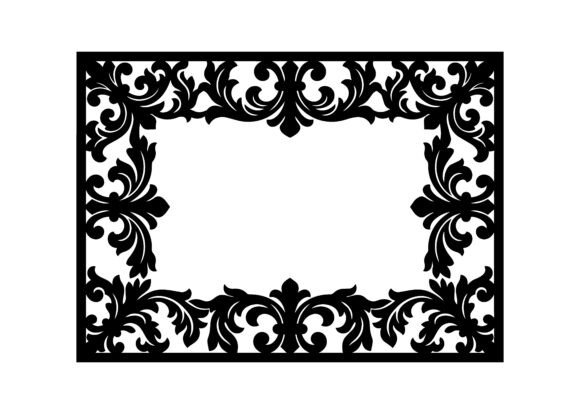 Luxury Ornate Border Design SVG Cut