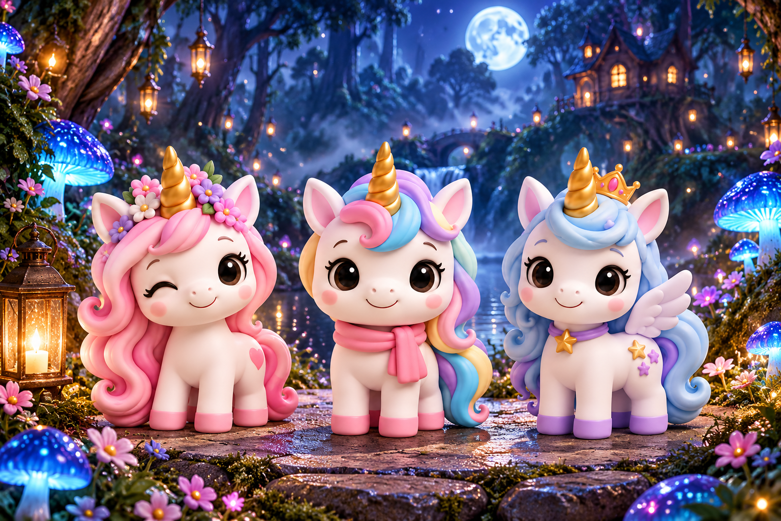 Magical Unicorn 3D Print STL Collection - Chibi Fantasy Model Files for 3D Printing - Image 5