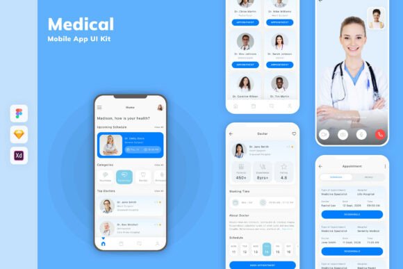 Medical Mobile App UI Kit
