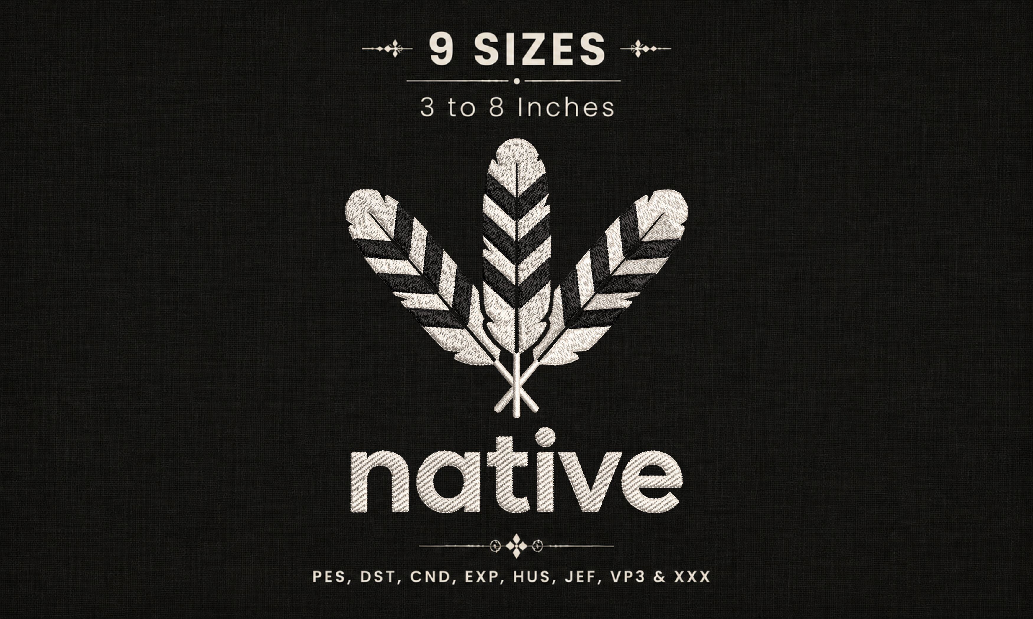 Native Feathers Heritage DST File Design