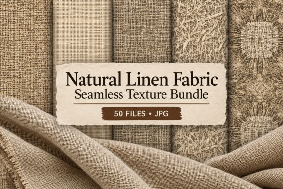 Natural Linen Fabric Seamless Texture
