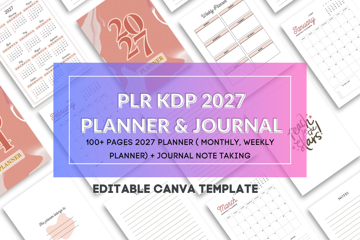 PLR 2027 KDP Planner with Journal