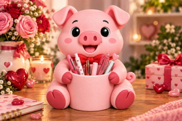 Cozy Trio of Ribbed Animal Figurines STL – 3 Cute 3D Printable Models - Image 19