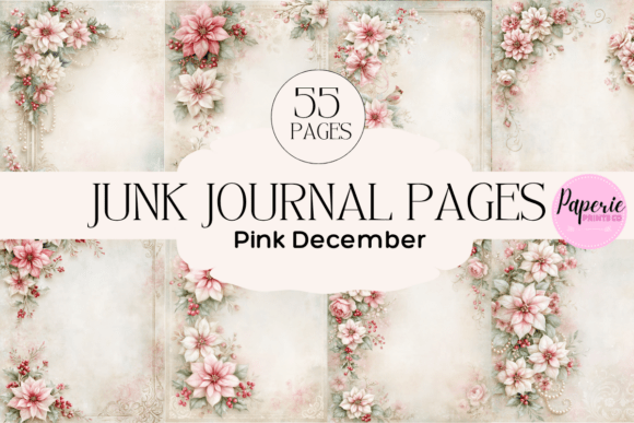 Pink Shabby Chic Christmas Pages