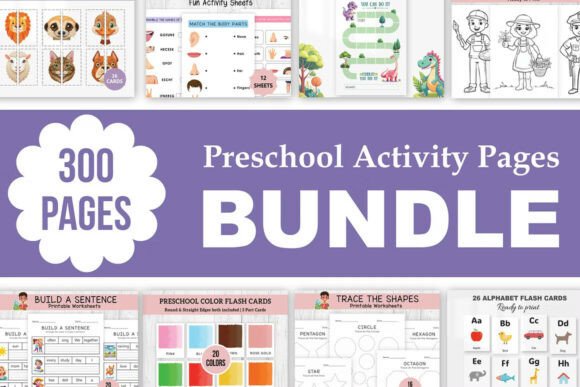 Pre School Worksheets BUNDLE