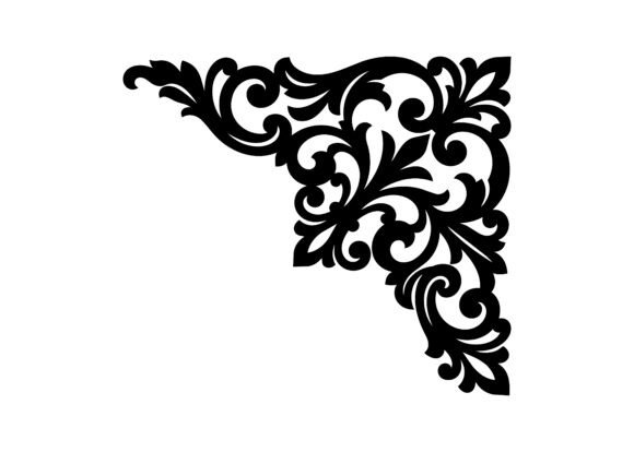 Premium Luxury Decorative Corner SVG Cut
