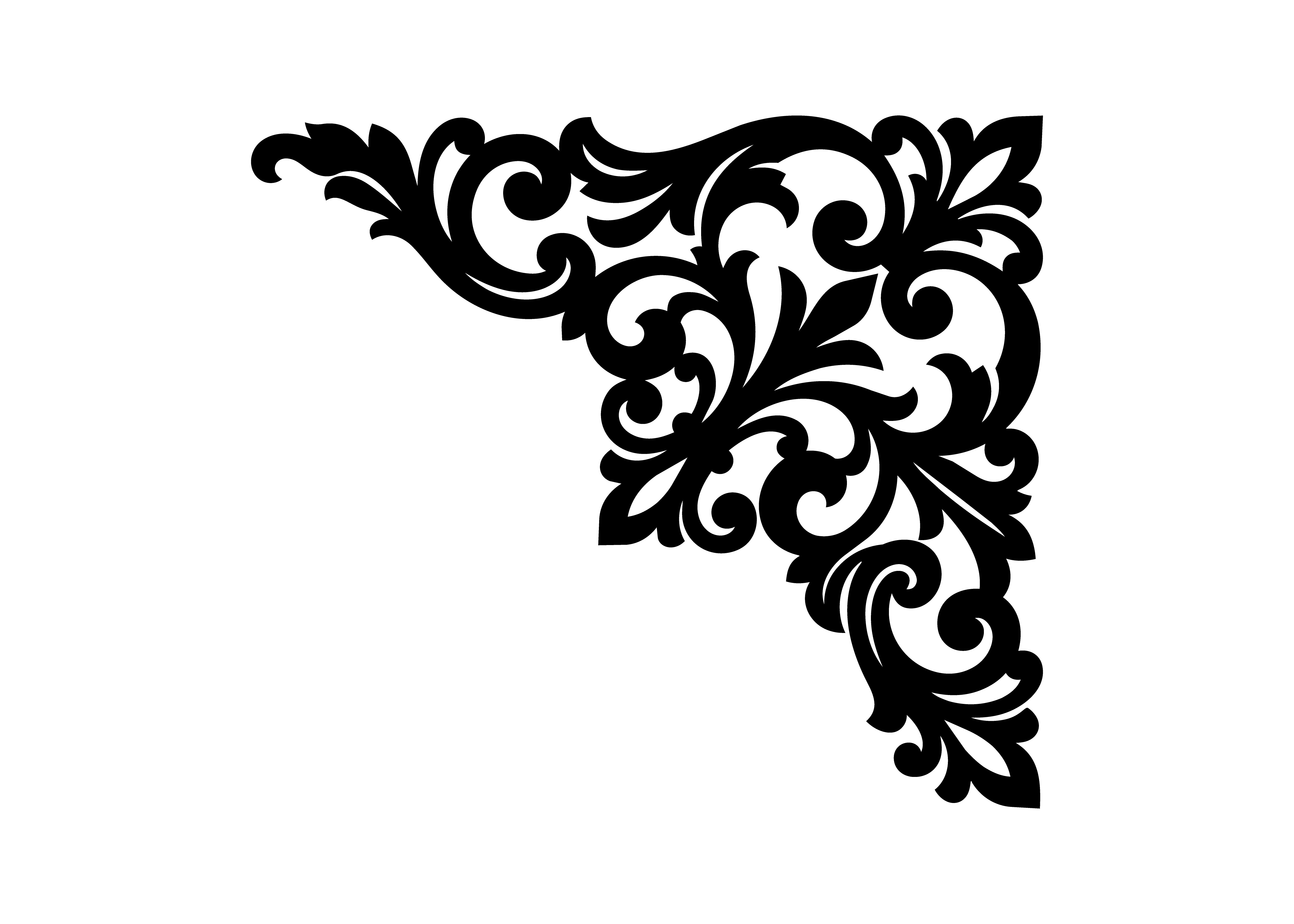 Premium Luxury Decorative Corner SVG Cut