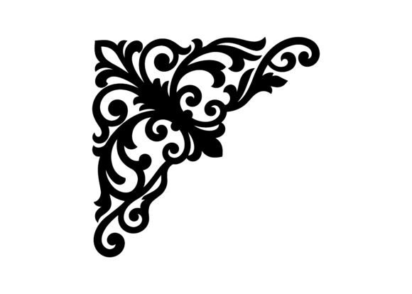 Prestige Luxury Decorative Corner SVG Cut