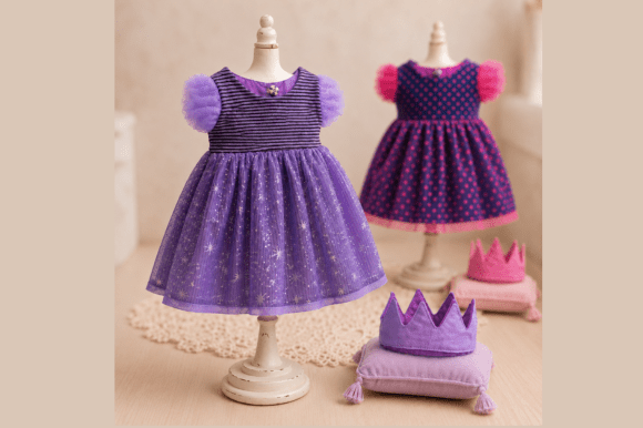 Princess Doll Dress Sewing Pattern PDF