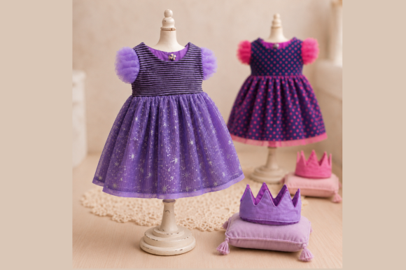 Princess Doll Dress Sewing Pattern PDF