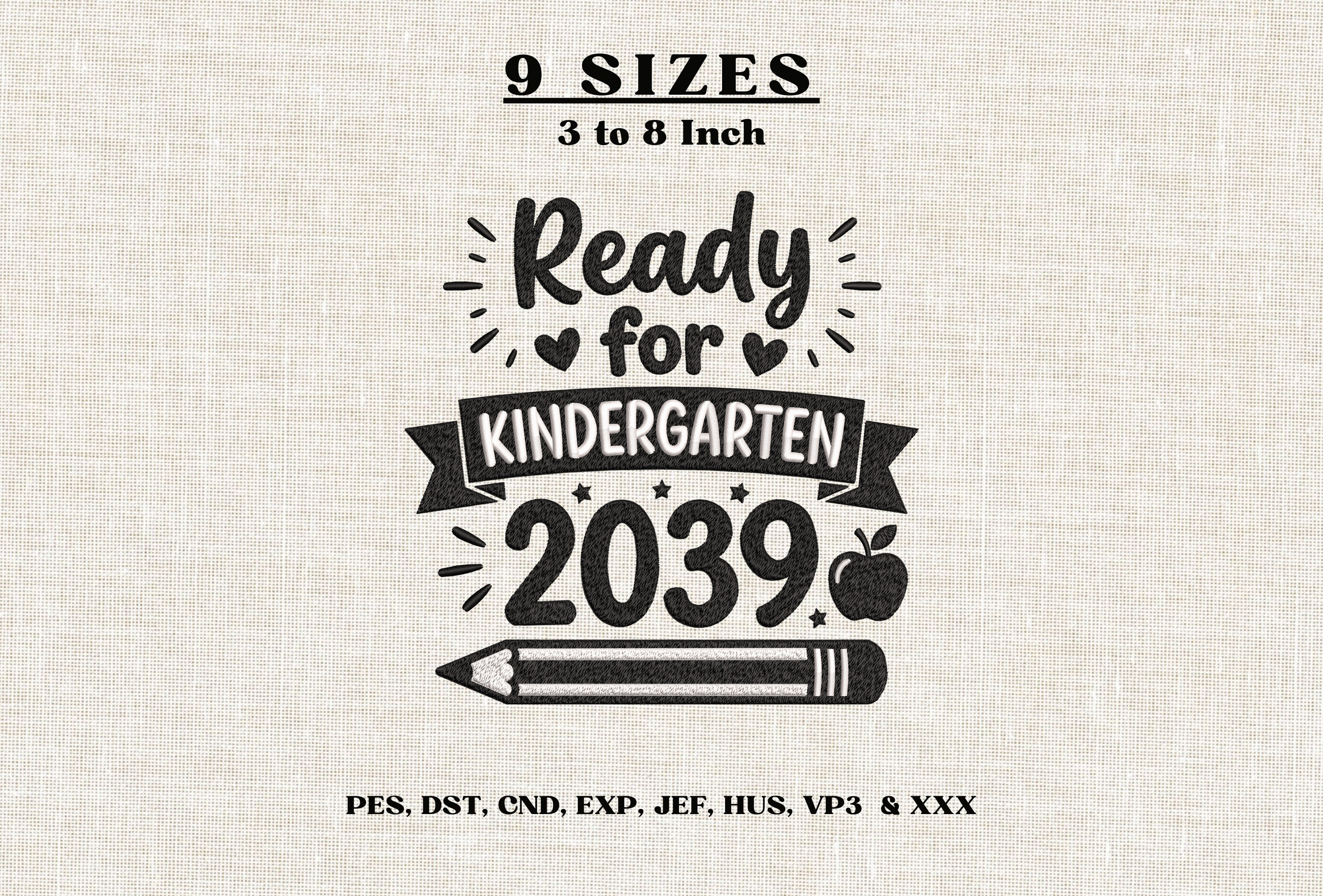 Ready for Kindergarten 2039 Embroidery