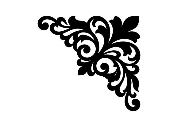 Romantic Luxury Decorative Corner SVG Cut