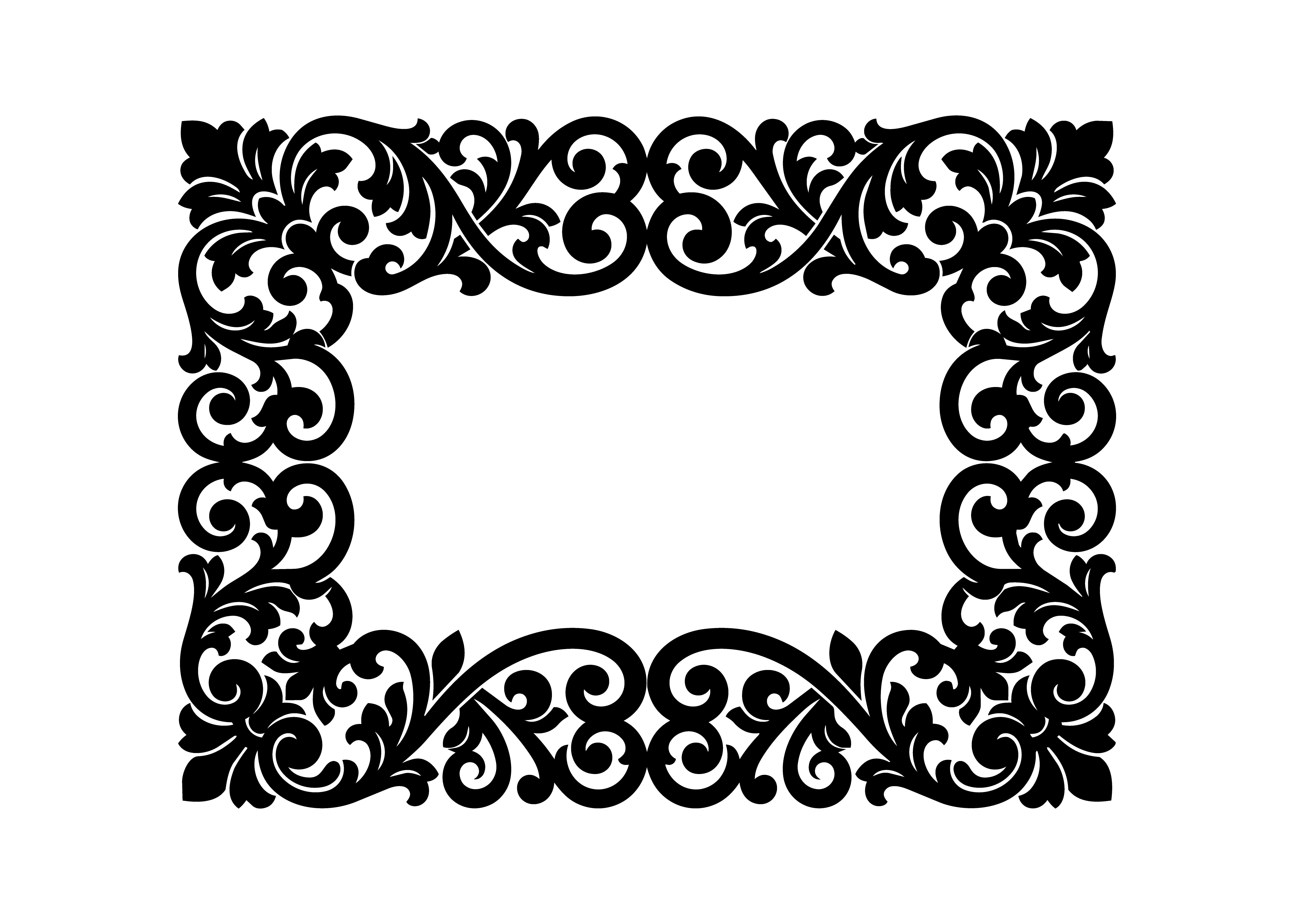 Royal Ornate Border Design SVG Cut