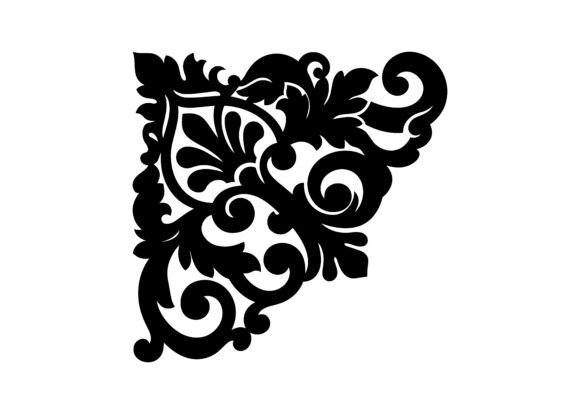 Signature Luxury Decorative Corner SVG Cut