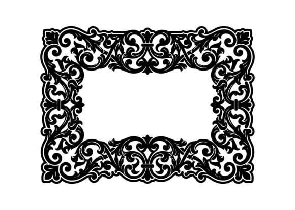 Traditional Ornate Border SVG Cut
