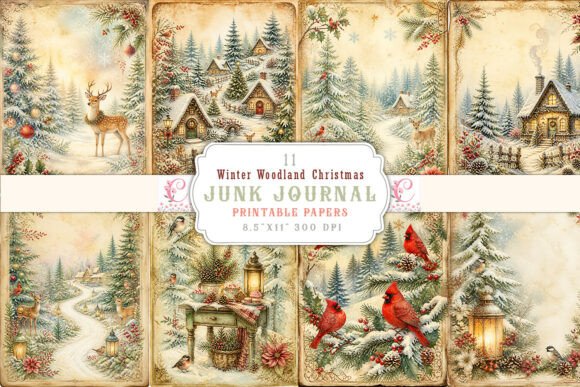Winter Woodland Christmas Junk Journal