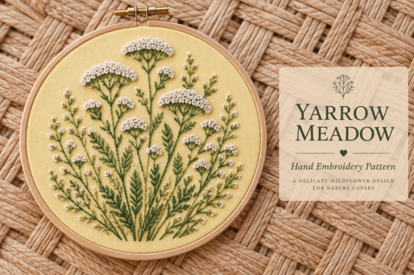 Yarrow Meadow Hand Embroidery