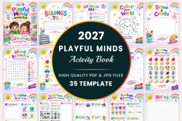 2027 Playful Minds Activity Book KDP