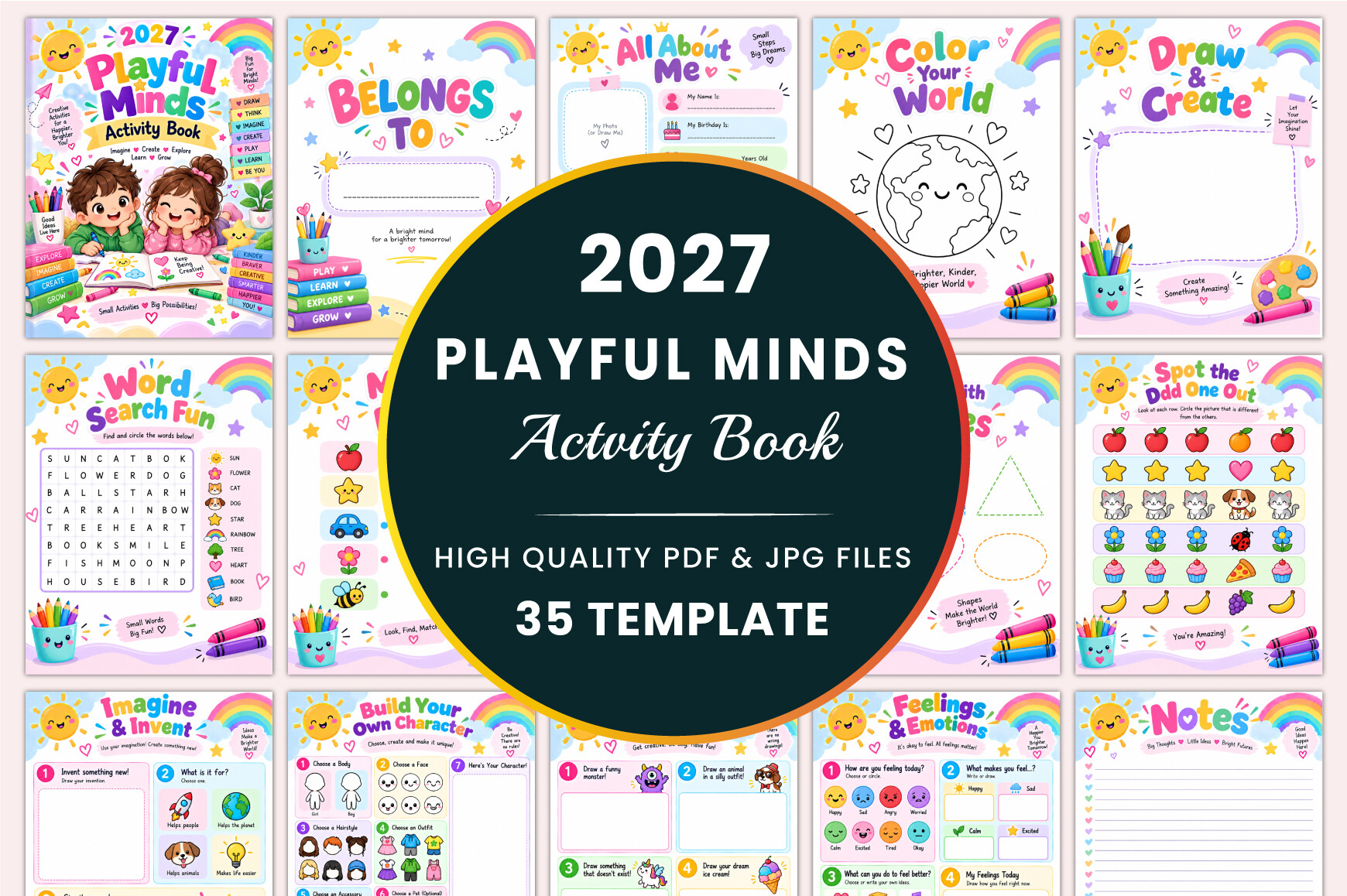 2027 Playful Minds Activity Book KDP