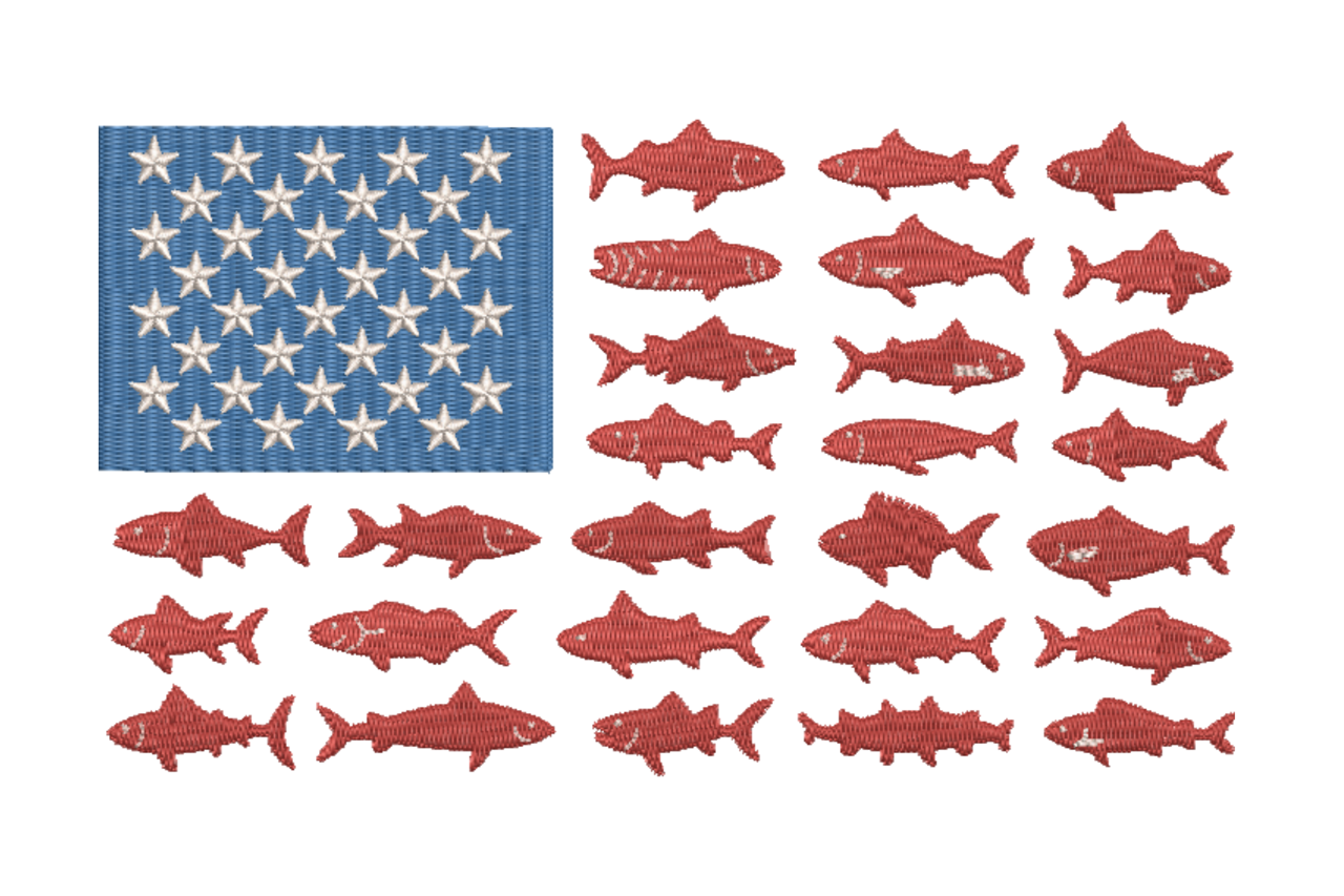American Fish Flag
