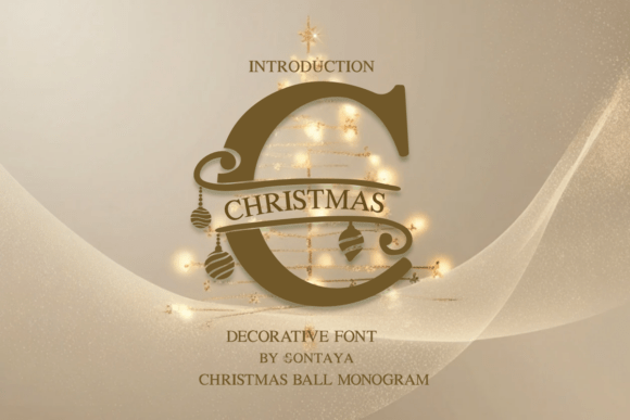 Christmas Ball Monogram