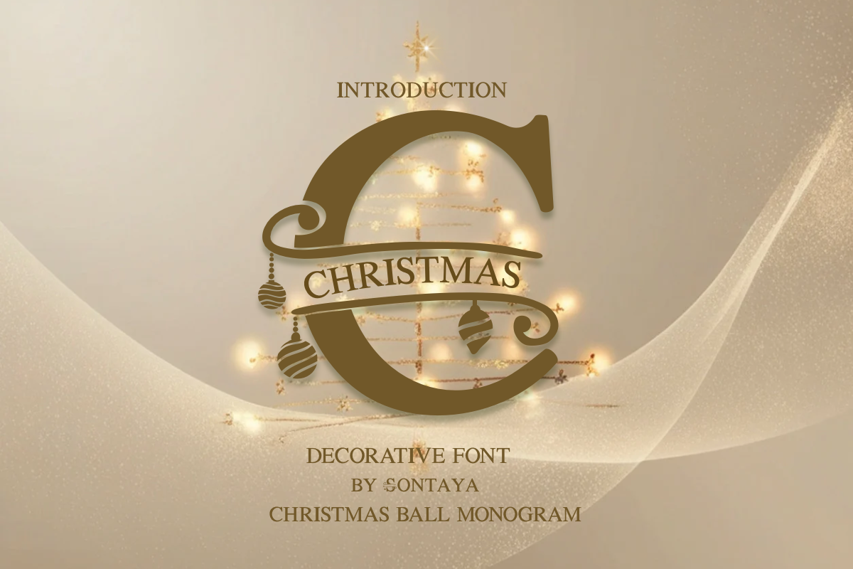 Christmas Ball Monogram