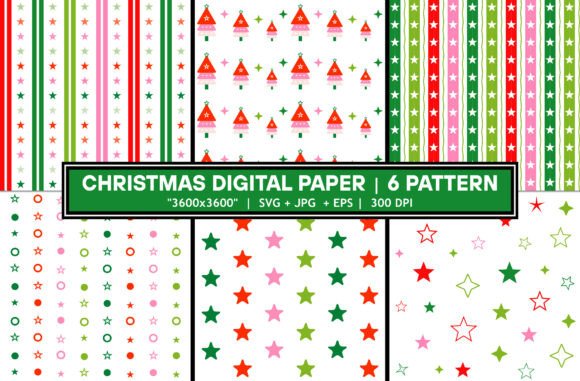Christmas Digital Paper Seamless Pattern