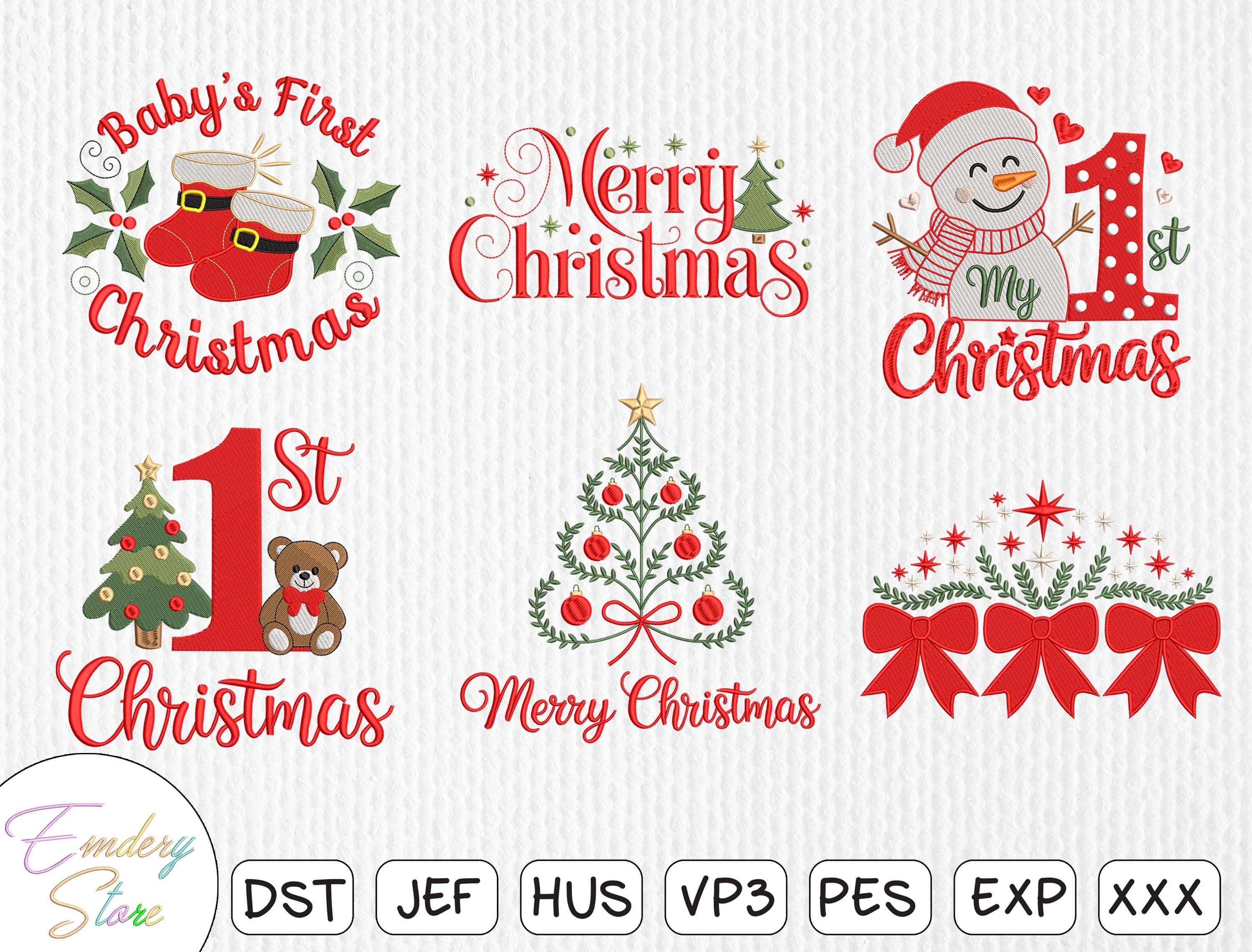 Christmas Embroidery Design Bundle