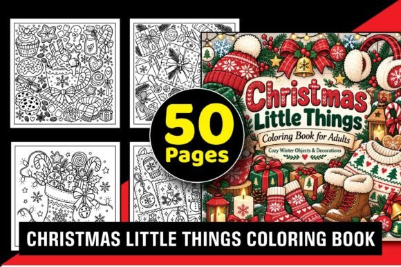 Christmas Little Things Coloring Book
