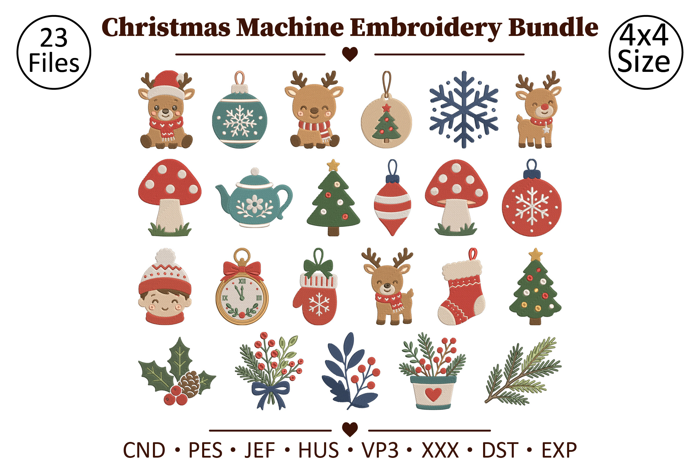 Christmas Machine Embroidery Bundle
