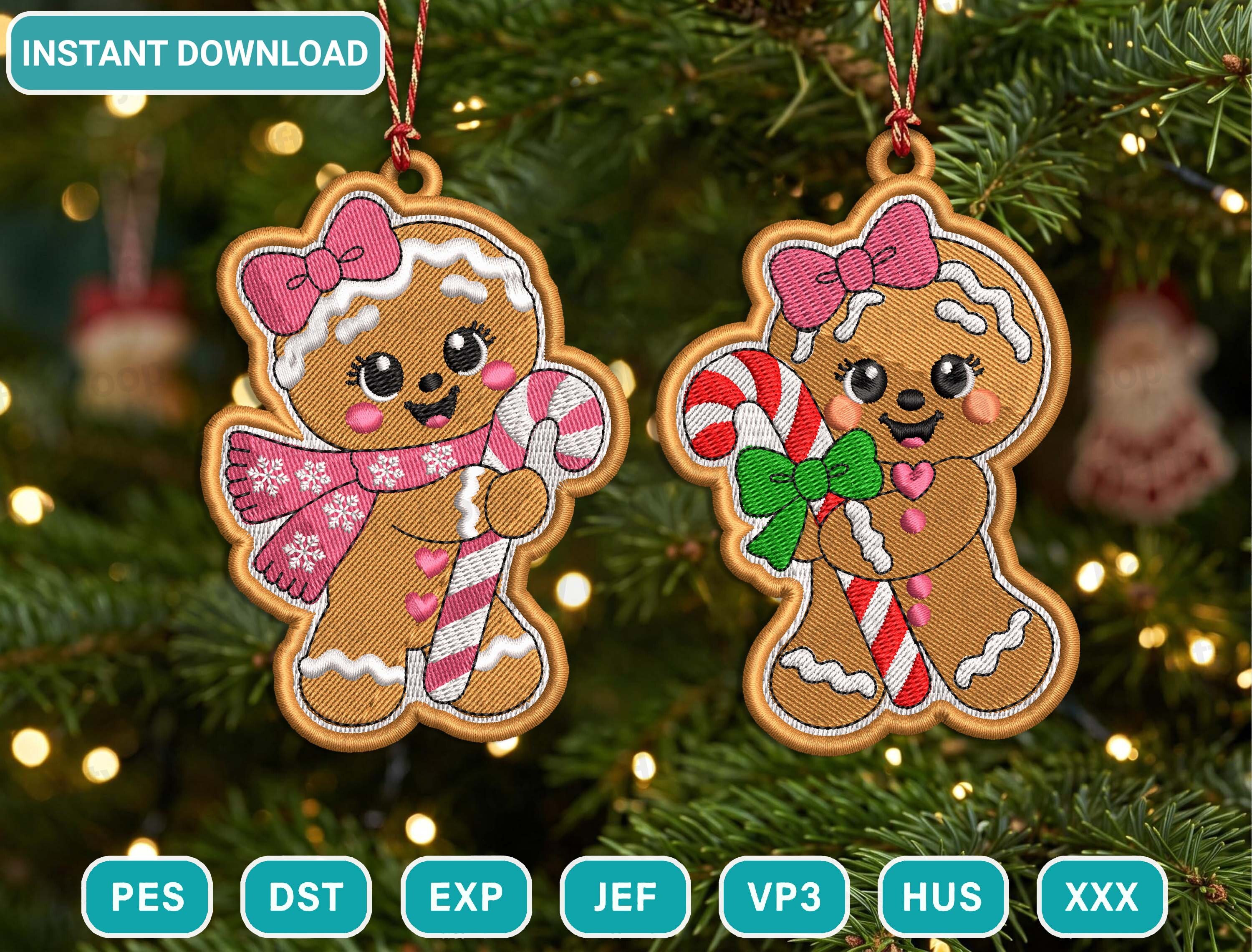 Christmas Ornament Embroidery Design