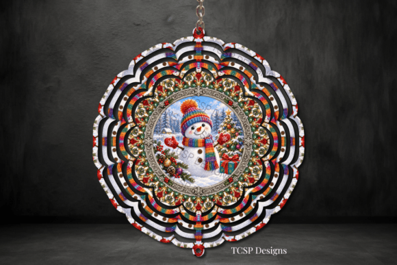 Christmas Snowman Wind Spinner