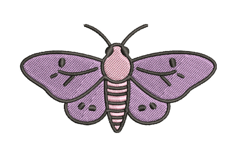 Cute Purple Moth