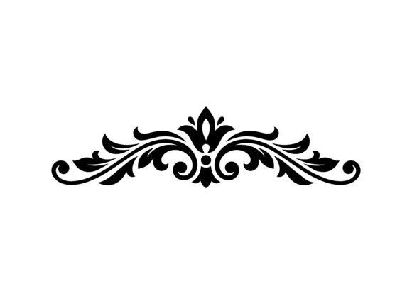 Decorative Divider Vector Cut Design