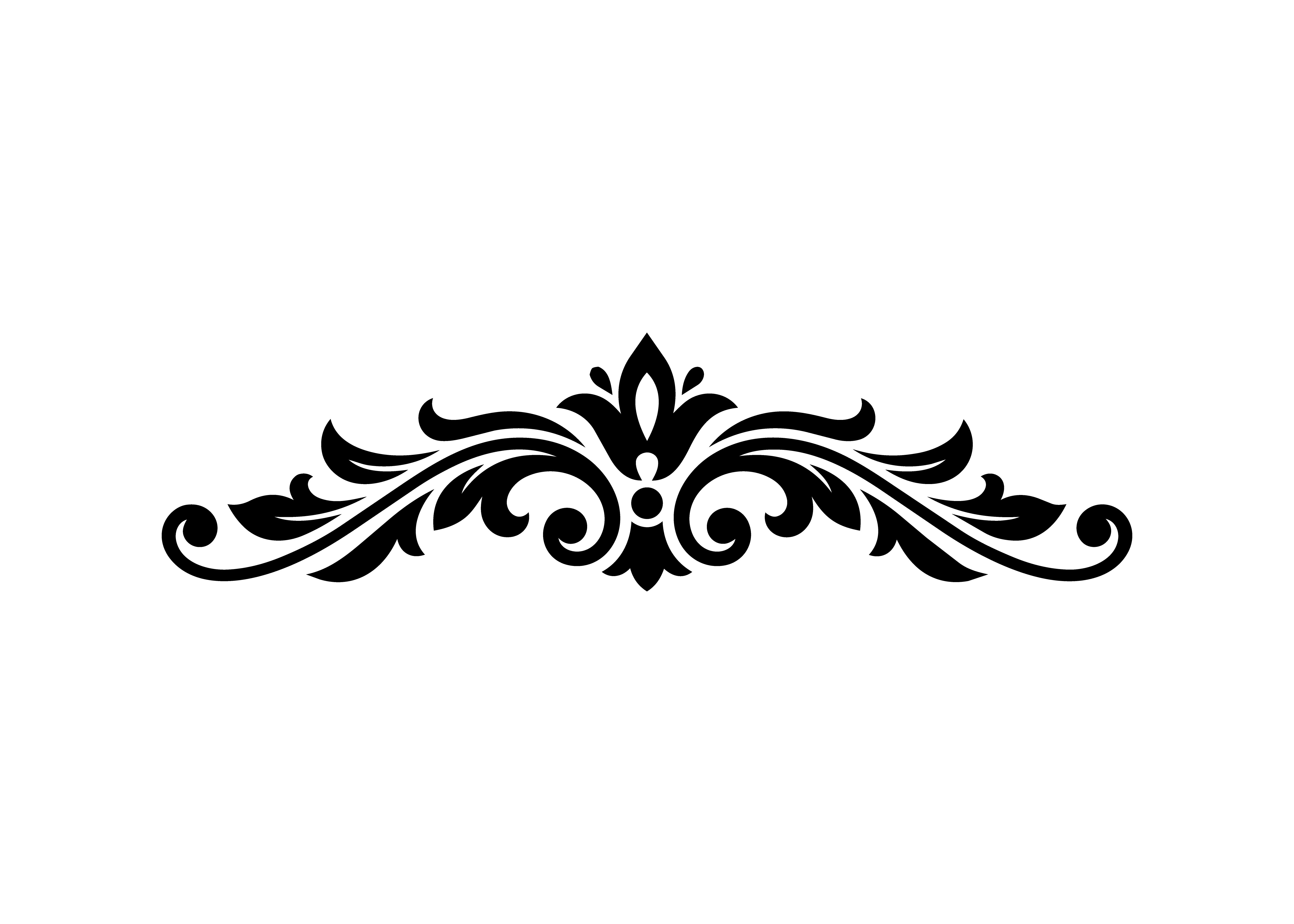 Decorative Divider Vector Cut Design