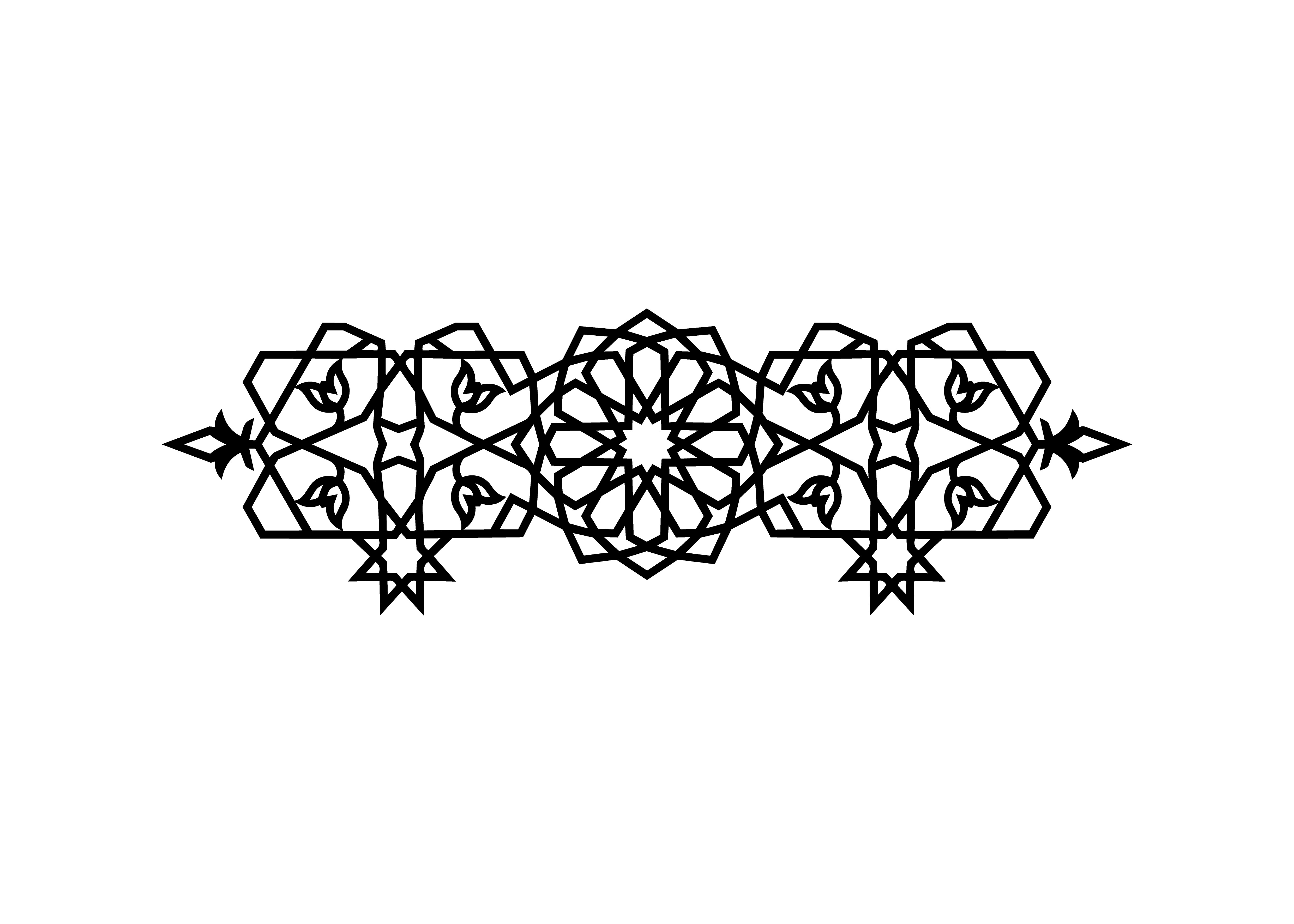 Elegant Arabic Mosaic SVG