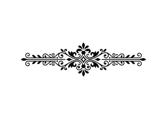 Elegant Divider Vector Cut Design