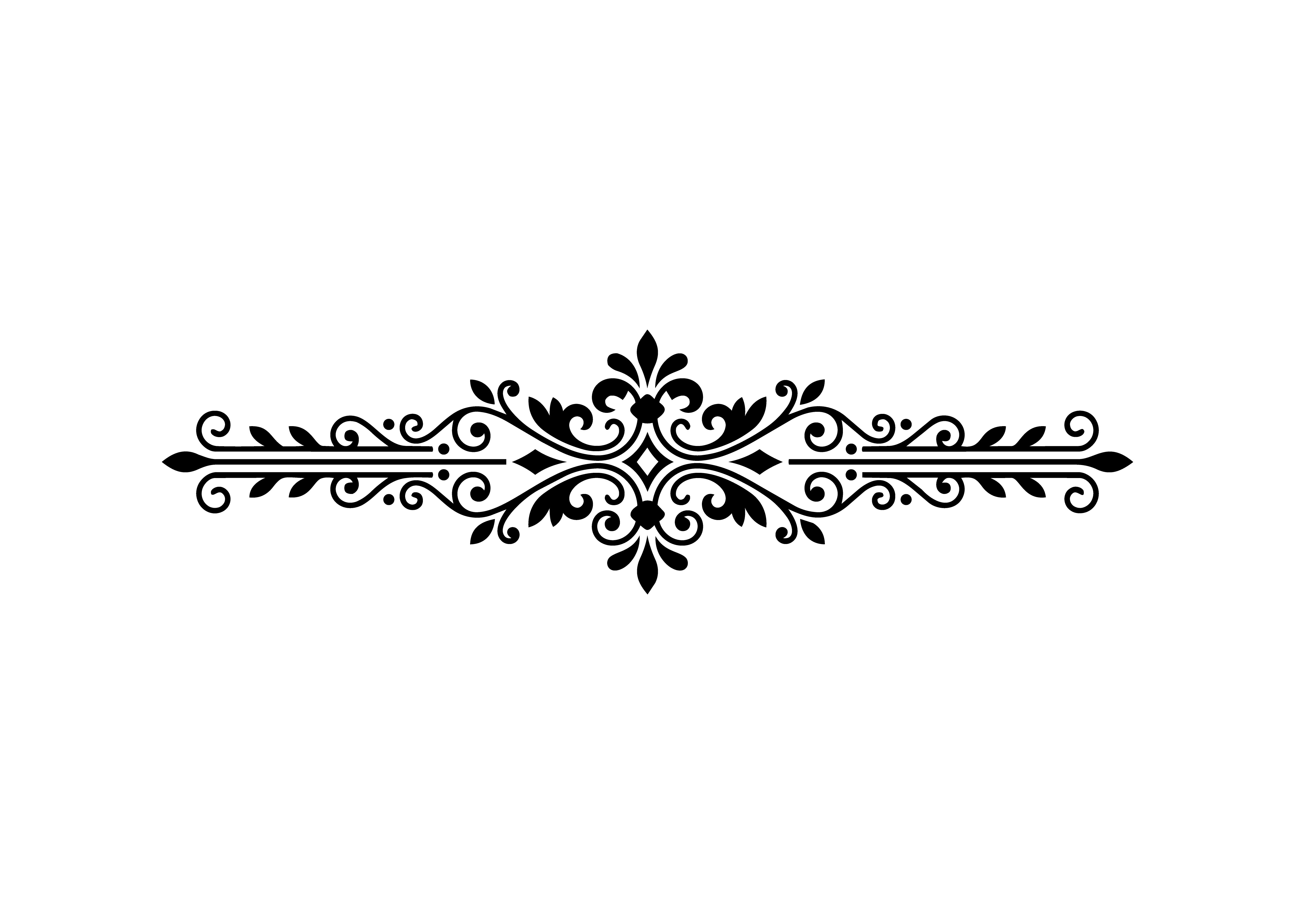 Elegant Divider Vector Cut Design