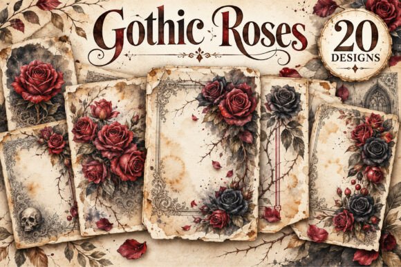 Gothic Roses Junk Journal