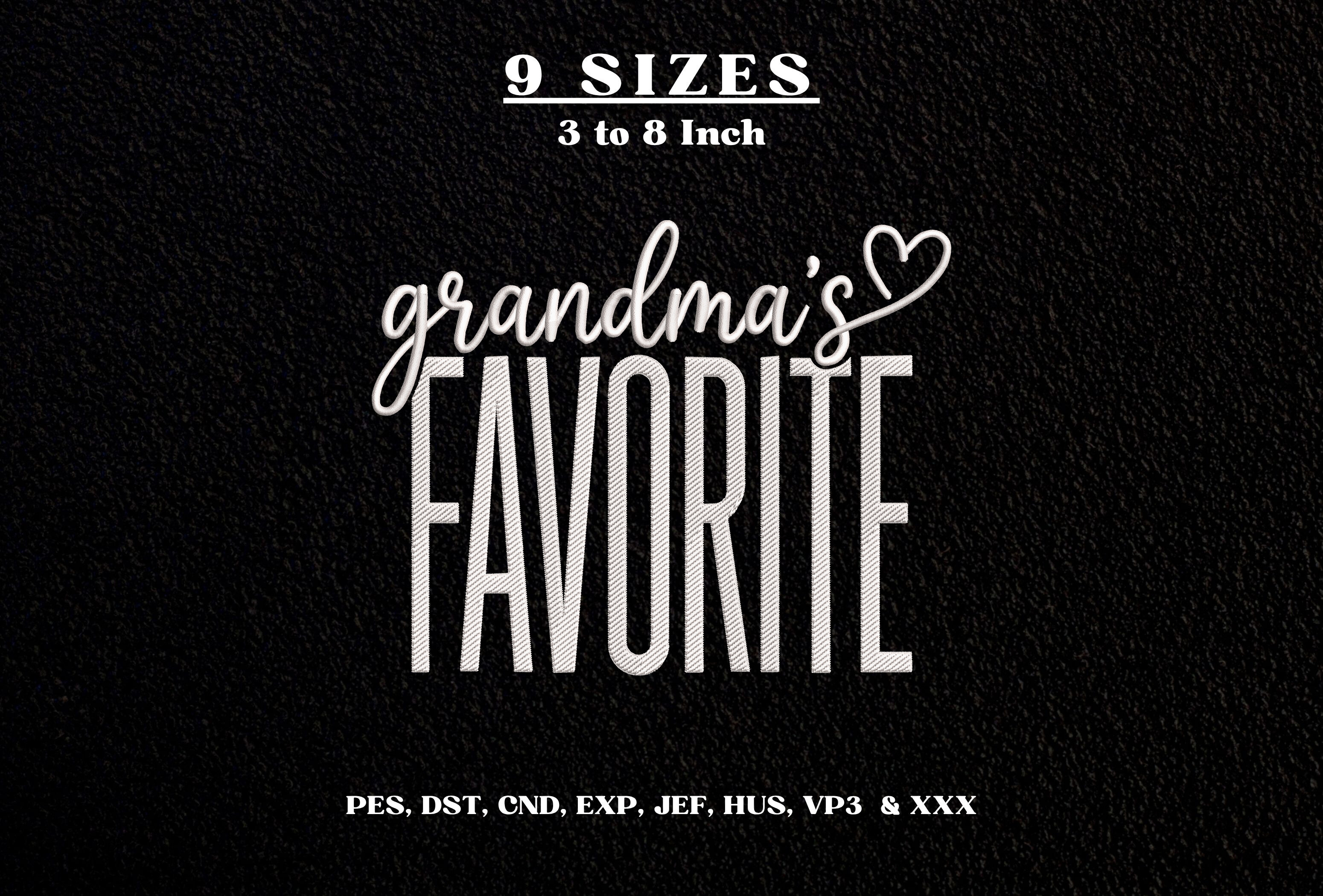 Grandma’s Favorite Machine Embroidery