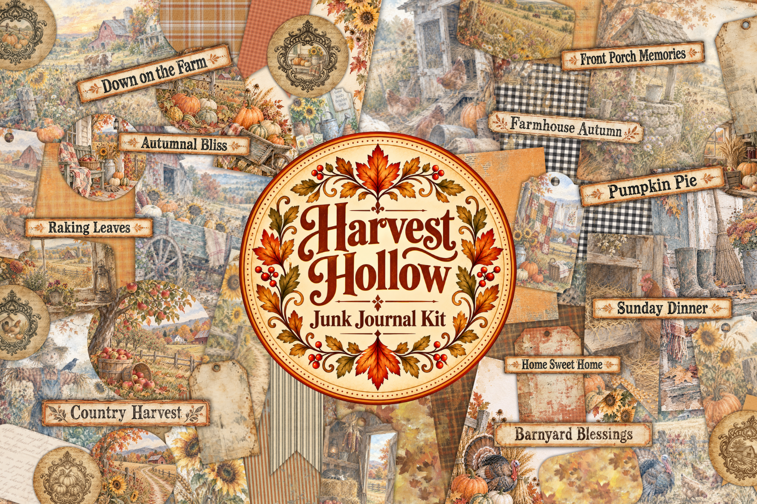 Harvest Hollow Junk Journal Kit Bundle